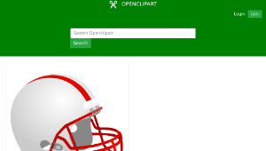openclipart圖庫：Football Helmet-資源代表圖