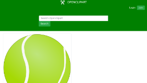 openclipart圖庫：Tennis Ball - Bola de Tenis-資源代表圖