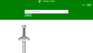 openclipart圖庫：Two-edged Sword-資源代表圖