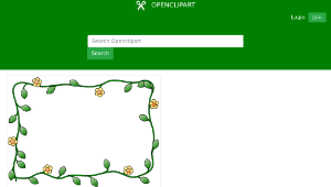 openclipart圖庫：flower-frame縮圖
