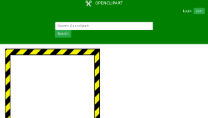 openclipart圖庫：Caution Border 2縮圖