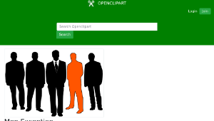 openclipart圖庫：Men Exception-資源代表圖