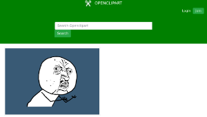 openclipart圖庫：Y U NO GUY-資源代表圖