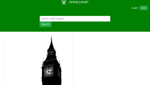 openclipart圖庫：Big Ben, houses of parliament -資源代表圖