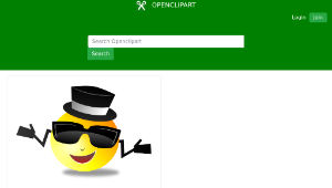 openclipart圖庫：Cool Dapper Shruggy Smiley-資源代表圖