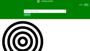 openclipart圖庫：target black and white-資源代表圖