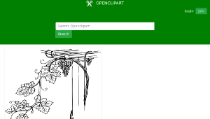 openclipart圖庫：Grapevine 2-資源代表圖