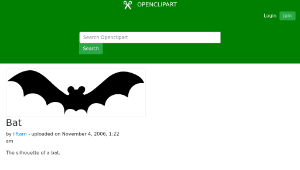 openclipart圖庫：Bat縮圖