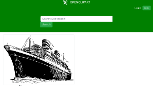 openclipart圖庫：ocean liner-資源代表圖