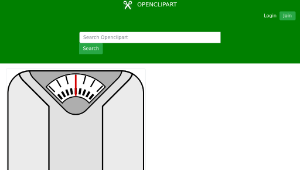 openclipart圖庫：Bathroom scale-資源代表圖