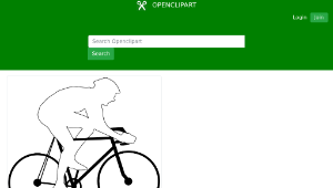openclipart圖庫：Cyclist silhouette-資源代表圖