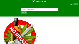 openclipart圖庫：No Drugs-資源代表圖