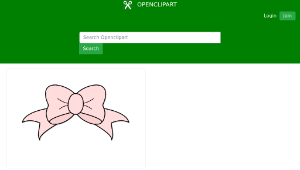 openclipart圖庫：Pink Bow-資源代表圖