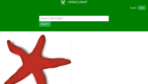 openclipart圖庫：red starfish縮圖