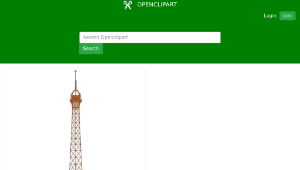openclipart圖庫：Eiffel Tower (Paris)縮圖