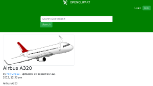 openclipart圖庫：Airbus A320-資源代表圖