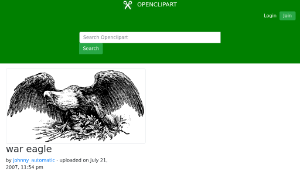 openclipart圖庫：war eagle