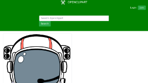 openclipart圖庫：Space Helmet-資源代表圖