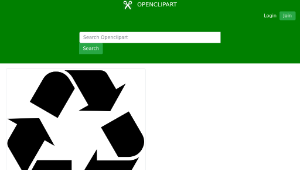 openclipart圖庫：recycle symbol-資源代表圖