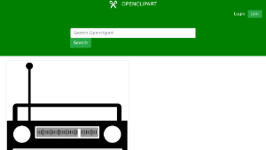 openclipart圖庫：simple radio縮圖