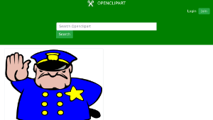 openclipart圖庫：Police man-資源代表圖
