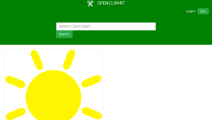 openclipart圖庫：Yellow Sun icon-資源代表圖