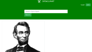 openclipart圖庫：Abraham Lincoln (1865)縮圖