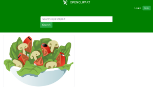 openclipart圖庫：Food Big Salad