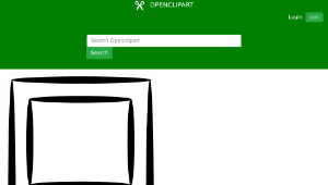 openclipart圖庫：door Line Art縮圖