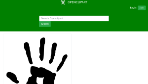openclipart圖庫：Hand Print-資源代表圖