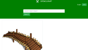 openclipart圖庫：RPG map symbols: Wooden Bridge-資源代表圖