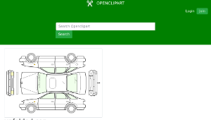 openclipart圖庫：unfolded car-資源代表圖
