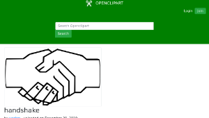 openclipart圖庫：handshake-資源代表圖