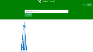 openclipart圖庫： Eiffel tower -Paris-資源代表圖