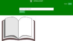 openclipart圖庫：open book-資源代表圖