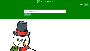 openclipart圖庫：snowman縮圖