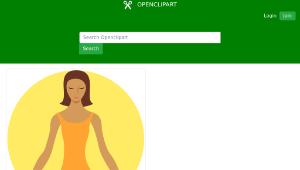 openclipart圖庫：Meditating Buddhist-資源代表圖