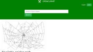 openclipart圖庫：Realistic spider web縮圖
