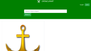 openclipart圖庫：golden anchor-資源代表圖