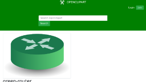 openclipart圖庫：green-router縮圖
