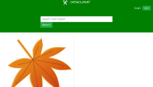openclipart圖庫：Leaf 1縮圖