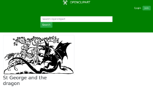 openclipart圖庫：St George and the dragon-資源代表圖