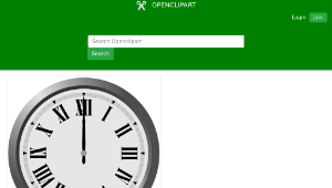 openclipart圖庫：orologio clock-資源代表圖