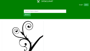 openclipart圖庫：Twisted Branch 2縮圖