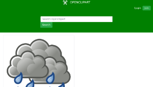 openclipart圖庫：tango weather showers scattered縮圖