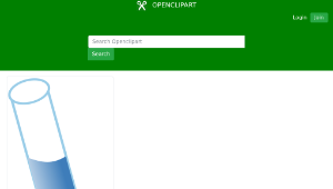 openclipart圖庫：Tubo de Ensaio