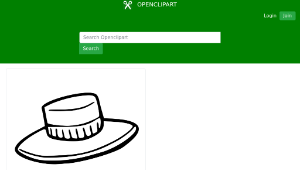openclipart圖庫：hat outline-資源代表圖