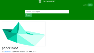 openclipart圖庫：paper boat縮圖