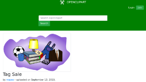 openclipart圖庫：Tag Sale-資源代表圖