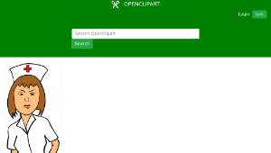 openclipart圖庫：Woman Nurse縮圖